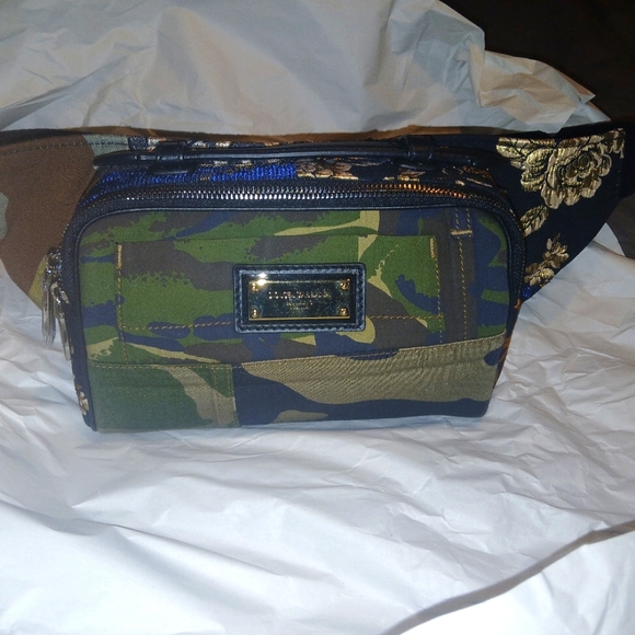 Dolce & Gabbana CAMO PATCHWORK BUMBAG, Waist Bag, Fanny Bag NWT - Picture 1 of 9